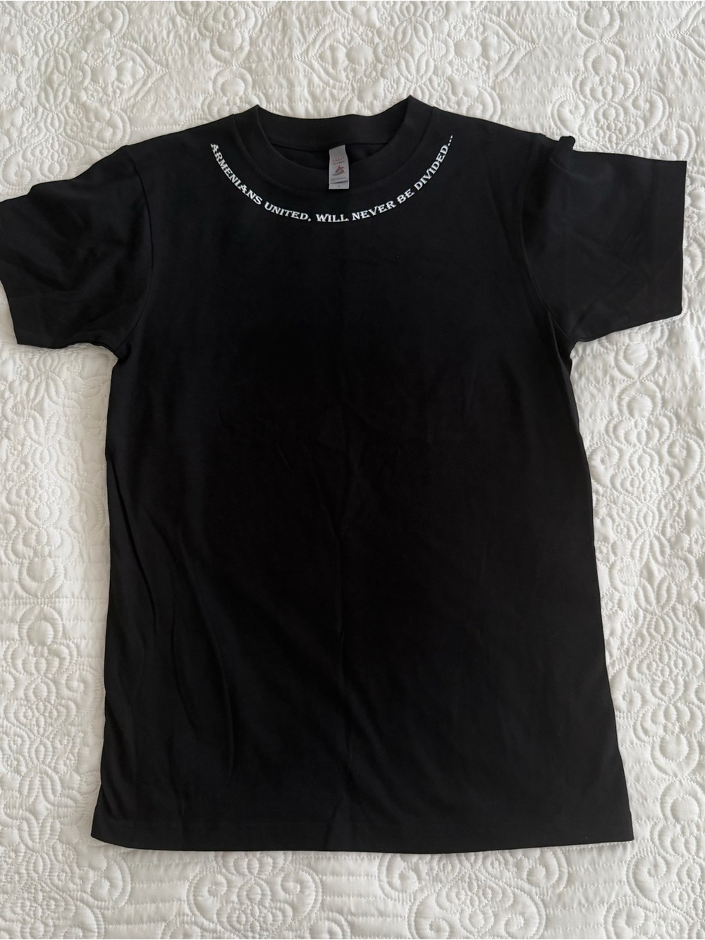 Armenians United" Graphic Crewneck T-Shirt - Black, Size Small (Smart Blanks)